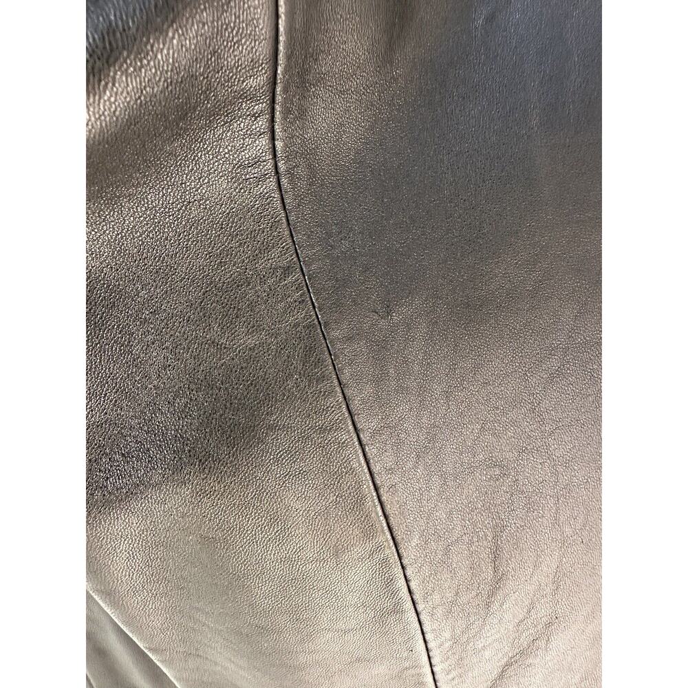 ANNE KLEIN VINTAGE GENUINE LEATHER (LAMB SKIN) B/W-JACKET SIZE L TIMELESS, 🤩 - Picture 14 of 16